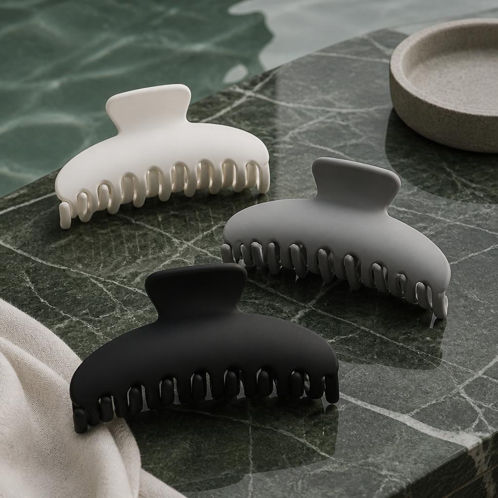 Satin-Touch Claw Clips