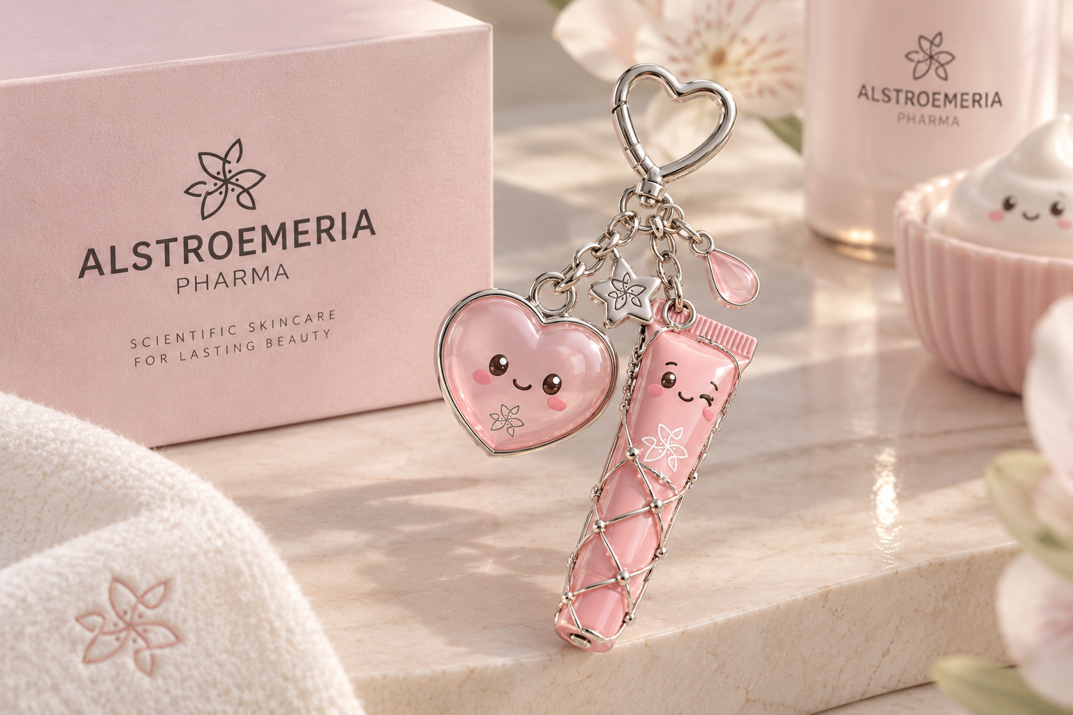 Pink Heart S-Charm Duo