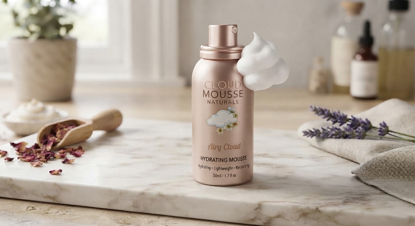 CLOUD MOUSSE — Cloud Mousse packaging render