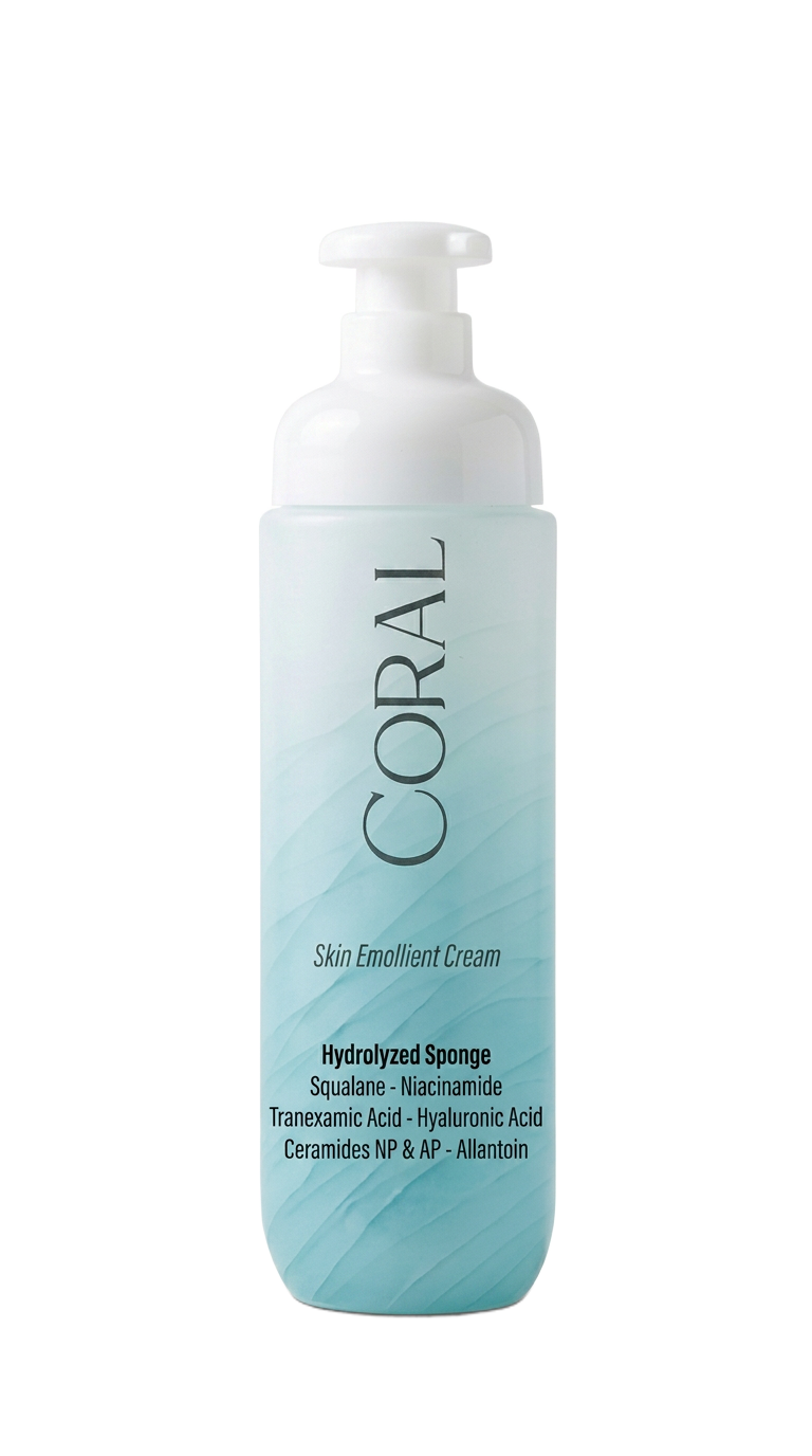 BRIGHTENING CREAM — Coral packaging render