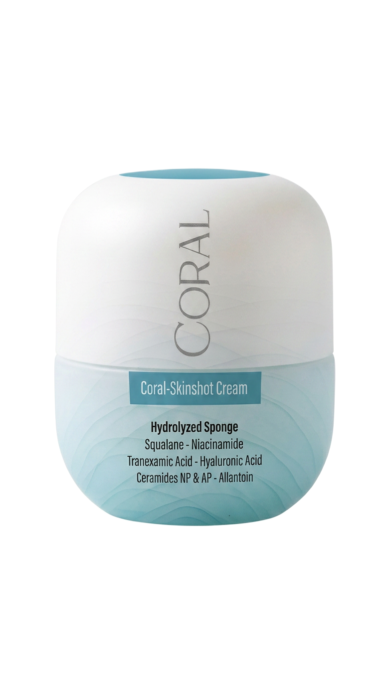 NIGHT CREAM — Coral packaging render